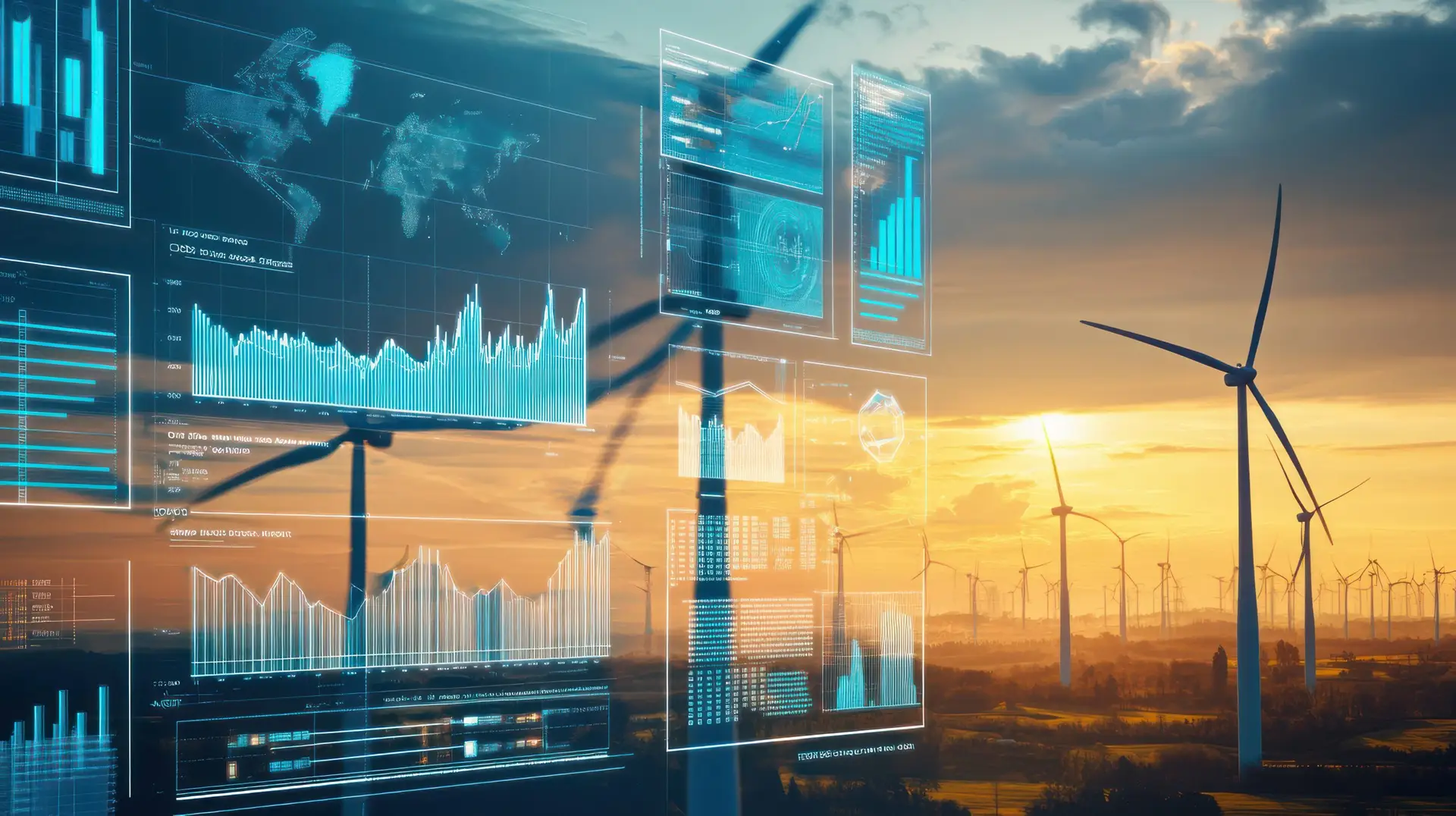 wind turbines and data visualization